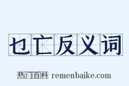 乜亡反义词是什么意思的图片